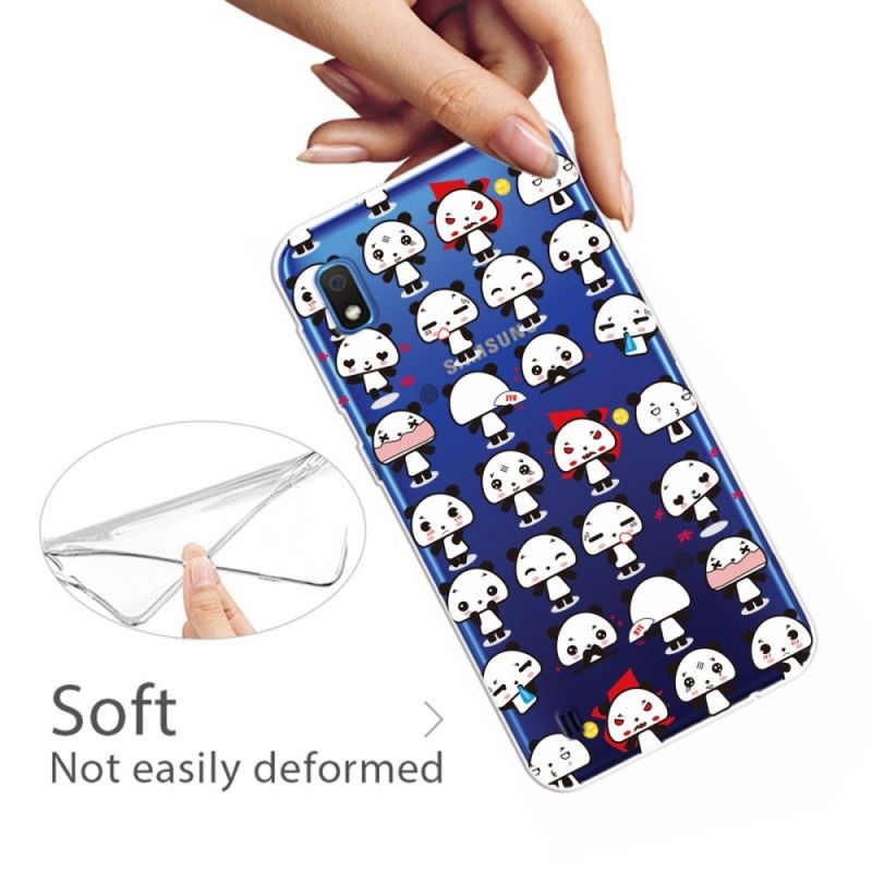 Coque Samsung Galaxy A10 Transparente Funny Pandas