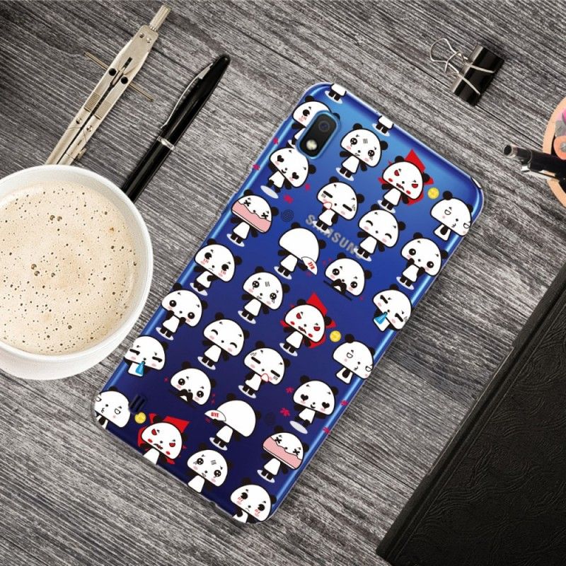 Coque Samsung Galaxy A10 Transparente Funny Pandas