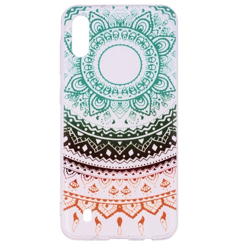 Coque Samsung Galaxy A10 Transparente Mandala Coloré