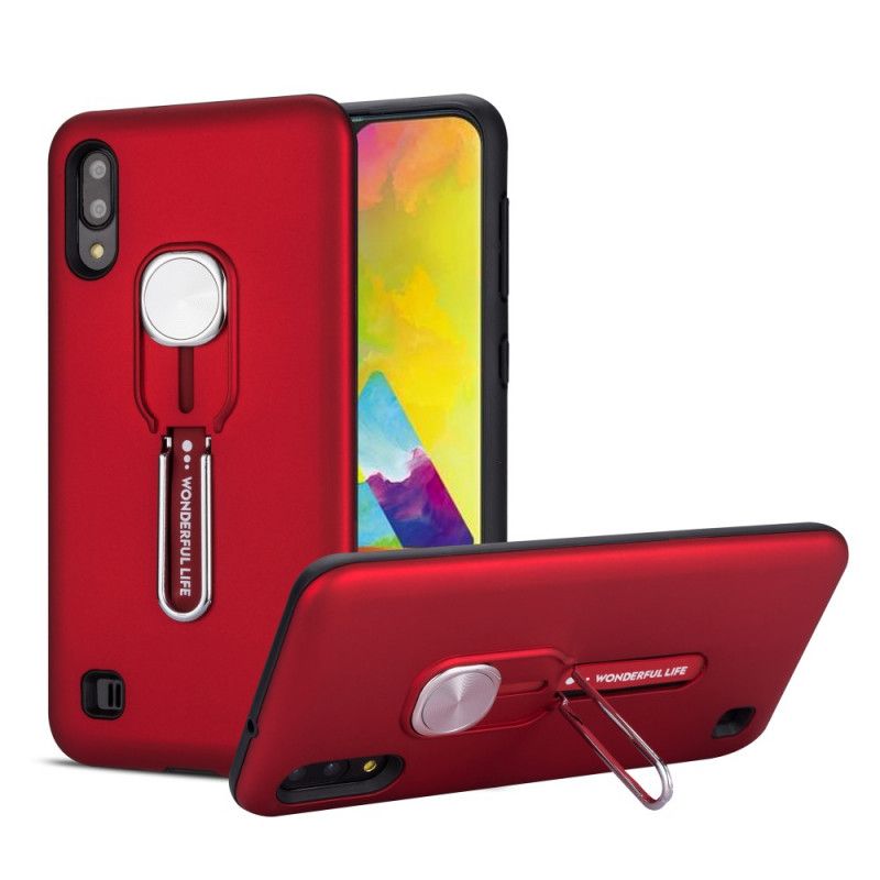 Coque Samsung Galaxy A10 Wonferful Life Avec Anneau-support