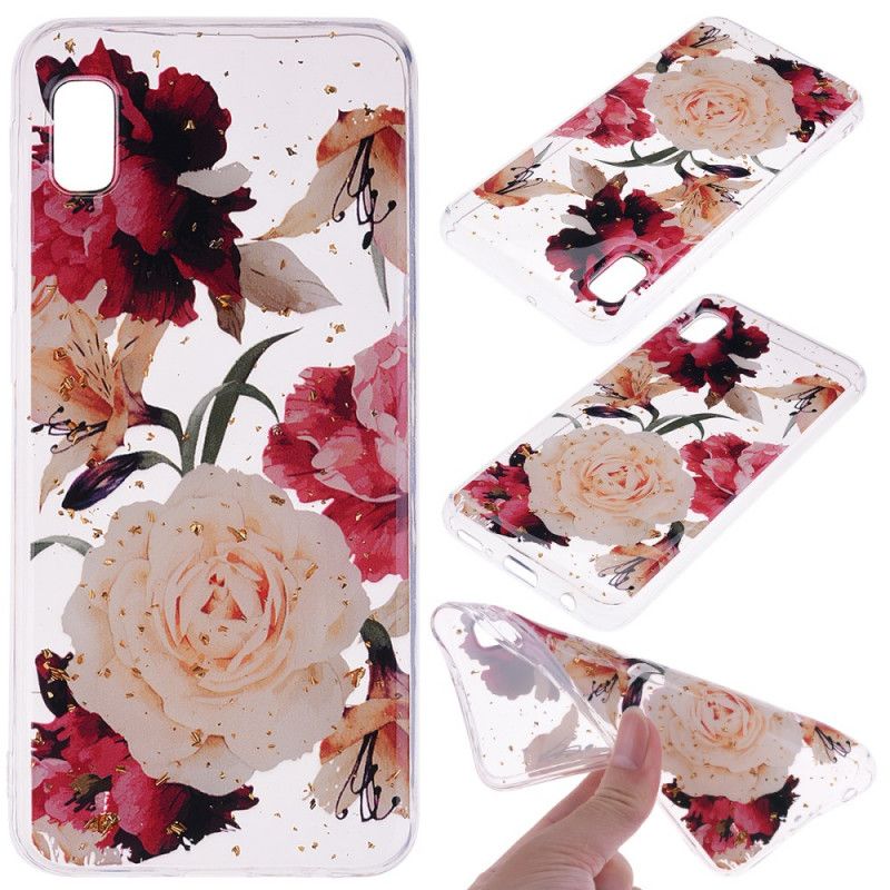 Coque Samsung Galaxy A10e Transparente Superbes Bouquets