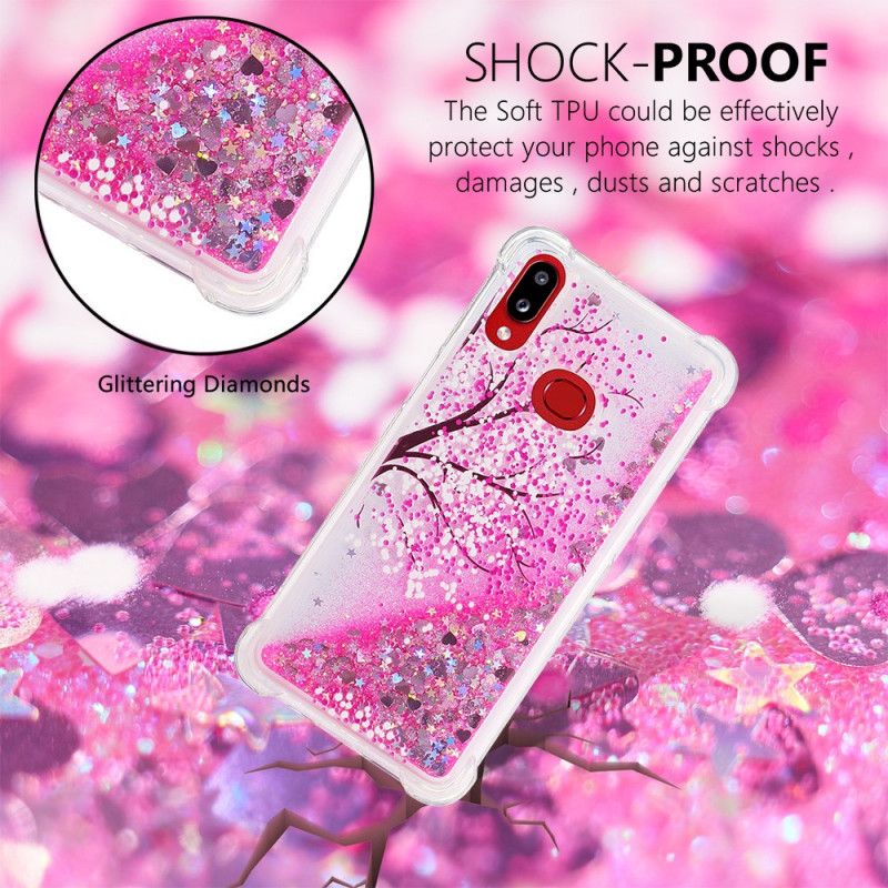 Coque Samsung Galaxy A10s Arbre Paillettes