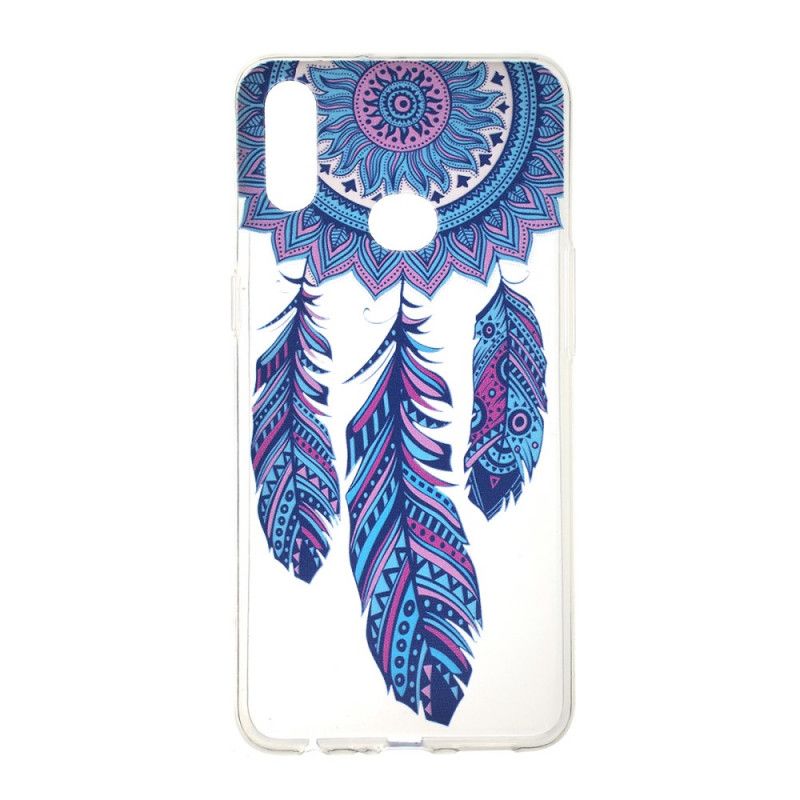 Coque Samsung Galaxy A10s Attrape Rêves Plumes Bleues