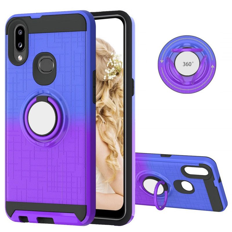 Coque Samsung Galaxy A10s Avec Anneau Gradient Color