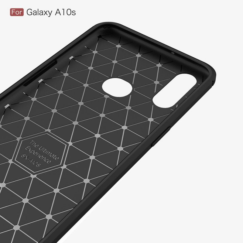 Coque Samsung Galaxy A10s Fibre Carbone Brossée