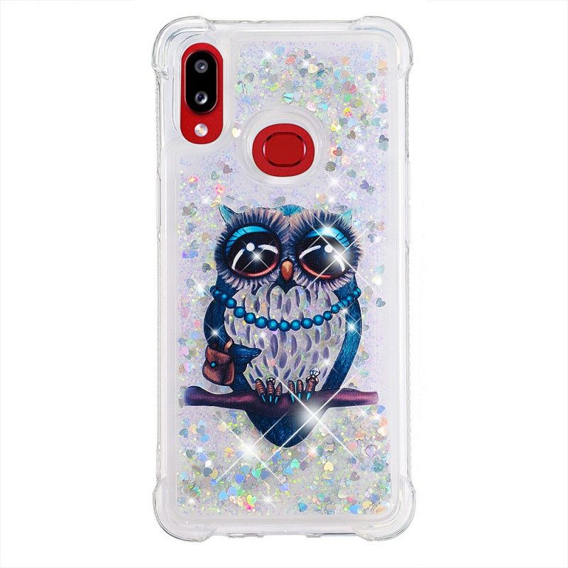 Coque Samsung Galaxy A10s Miss Hibou Paillettes