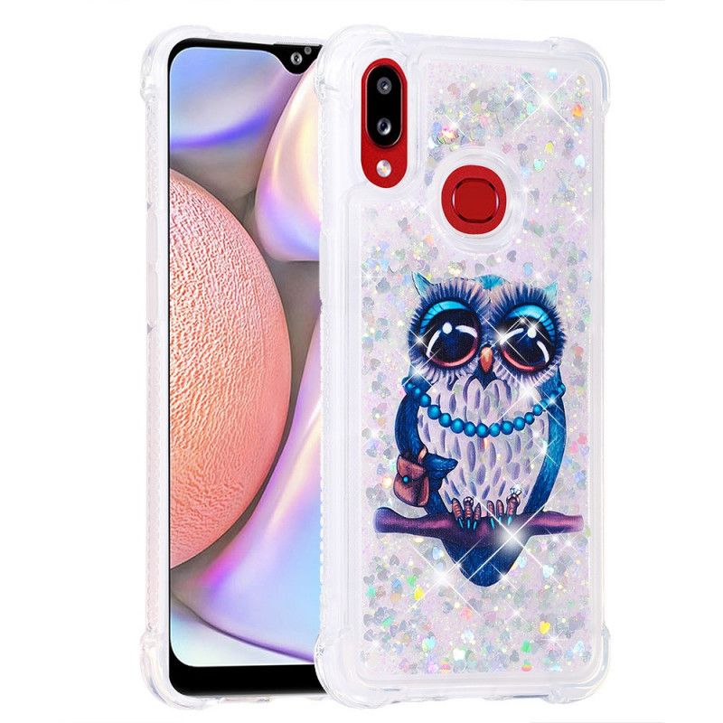 Coque Samsung Galaxy A10s Miss Hibou Paillettes