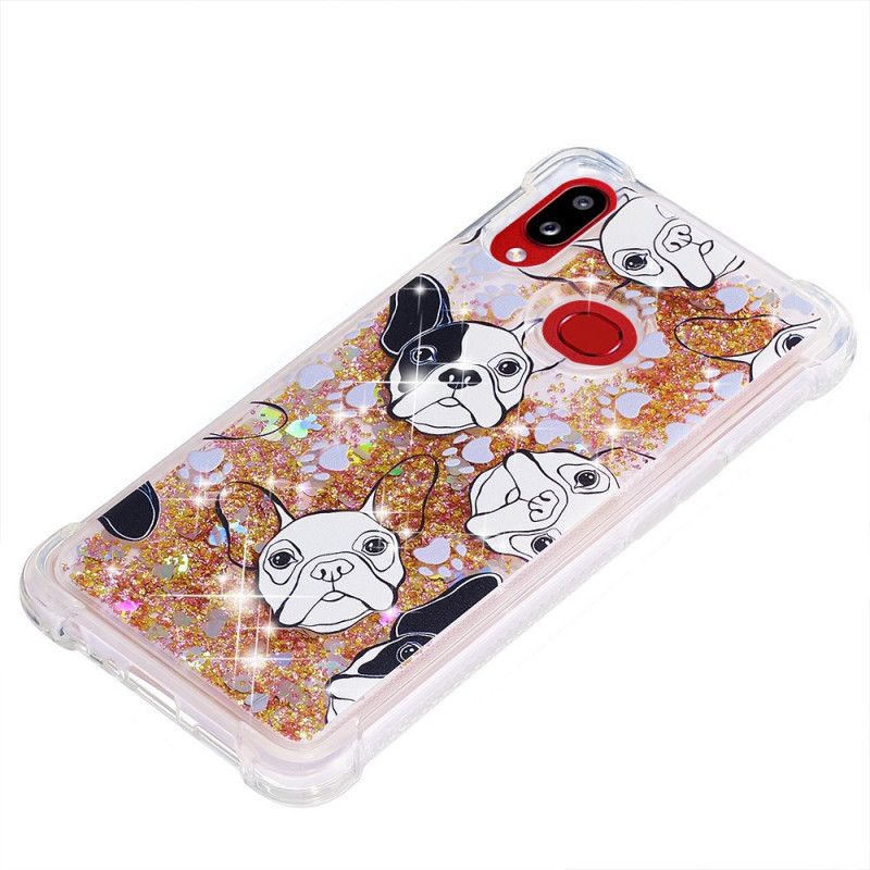 Coque Samsung Galaxy A10s Mr Chien Paillettes