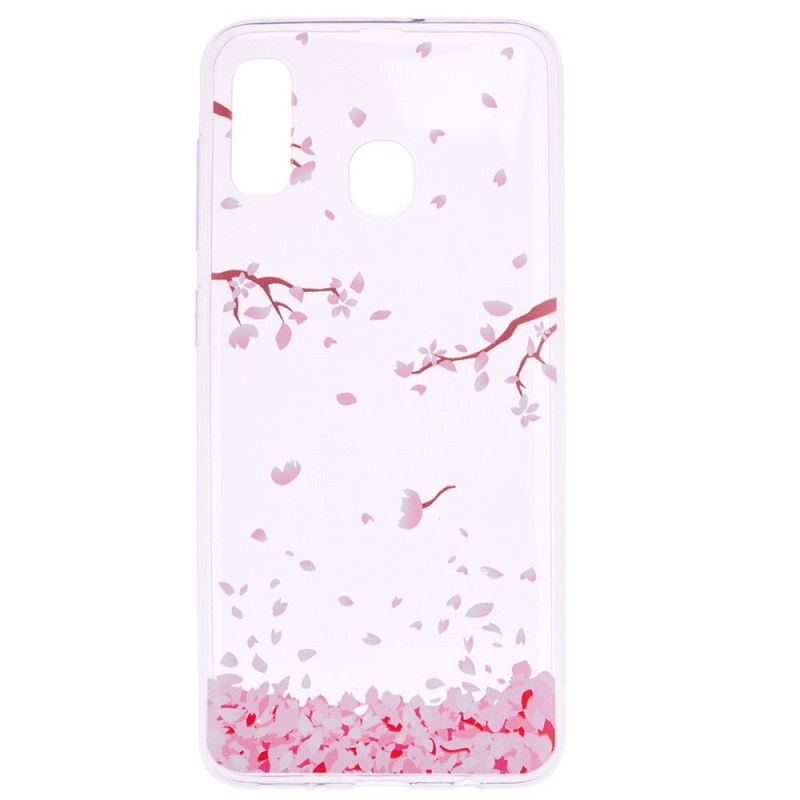 Coque Samsung Galaxy A10s Pétales Et Chat