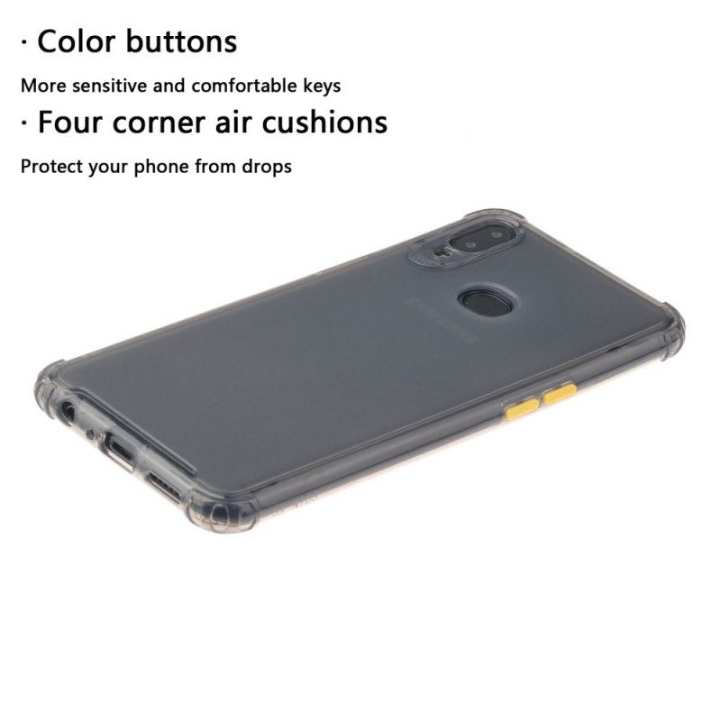 Coque Samsung Galaxy A10s Silicone Flexible Boutons Colorés