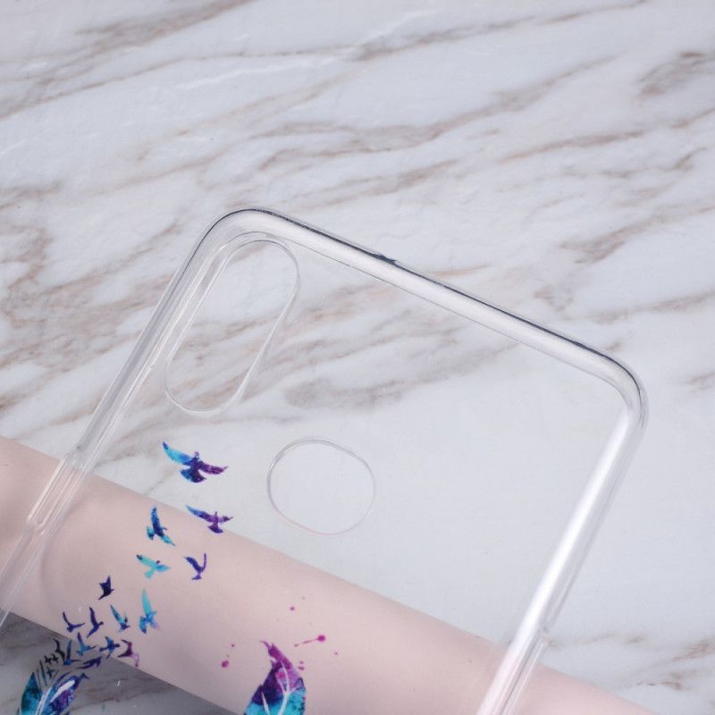 Coque Samsung Galaxy A10s Transparente Plumes