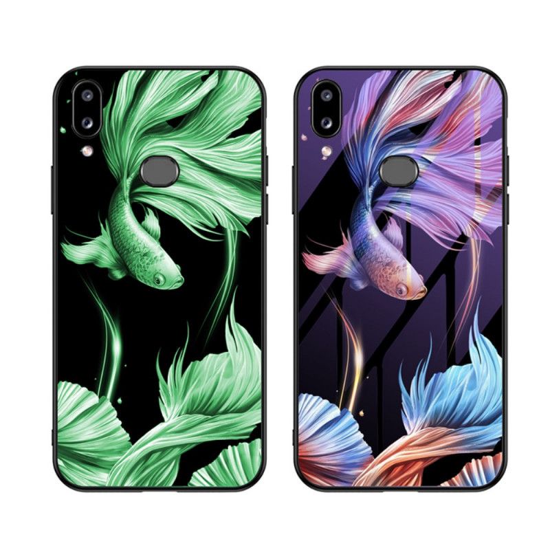 Coque Samsung Galaxy A10s Verre Trempé Avec Motif Fluorescent