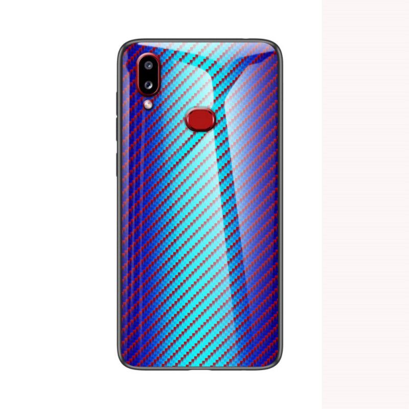 Coque Samsung Galaxy A10s Verre Trempé Fibre Carbone