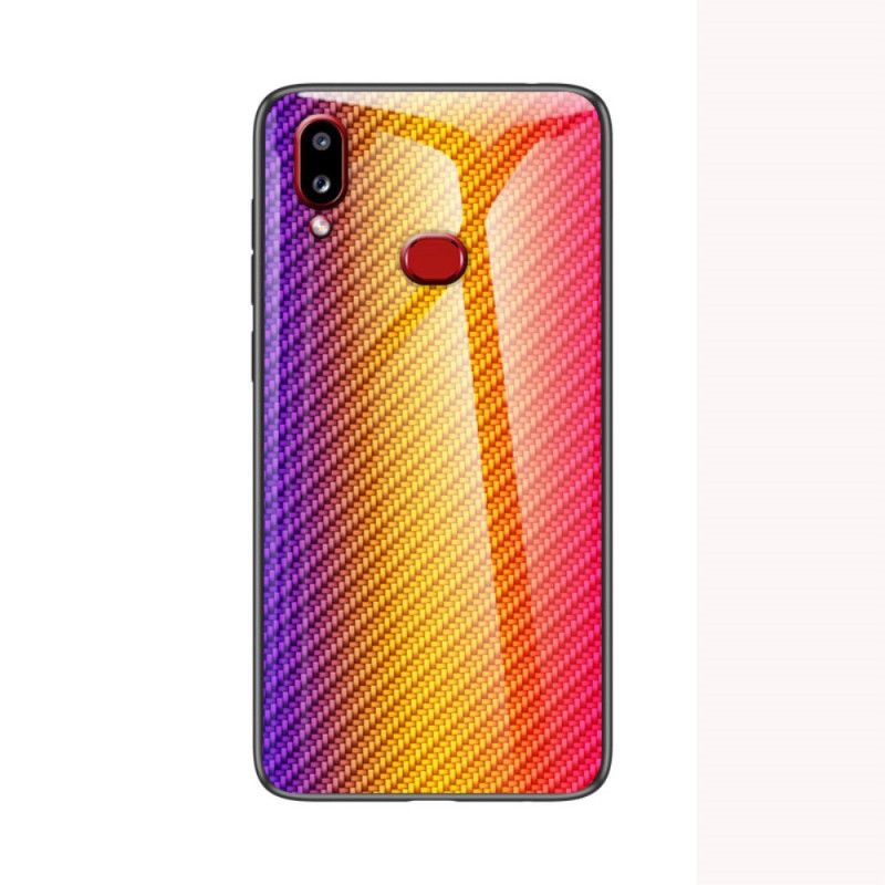 Coque Samsung Galaxy A10s Verre Trempé Fibre Carbone