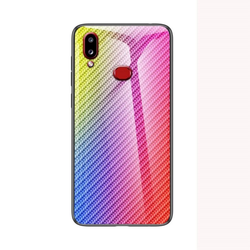 Coque Samsung Galaxy A10s Verre Trempé Fibre Carbone