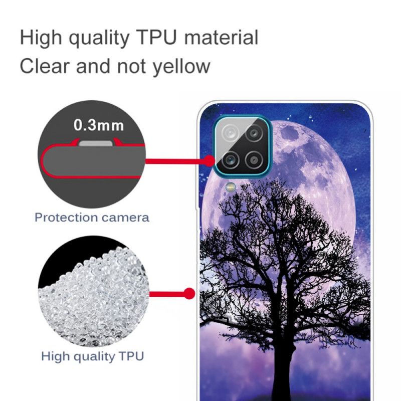 Coque Samsung Galaxy A12 Arbre Et Lune