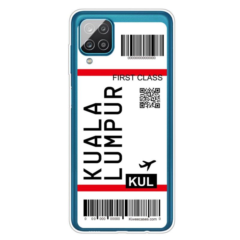 Coque Samsung Galaxy A12 Boarding Pass To Kuala Lumpur