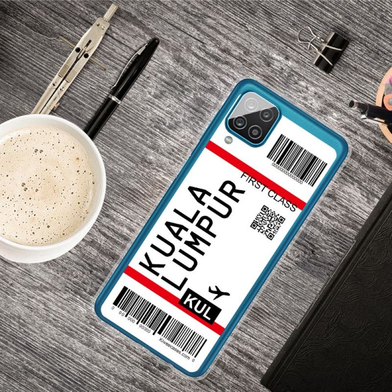 Coque Samsung Galaxy A12 Boarding Pass To Kuala Lumpur