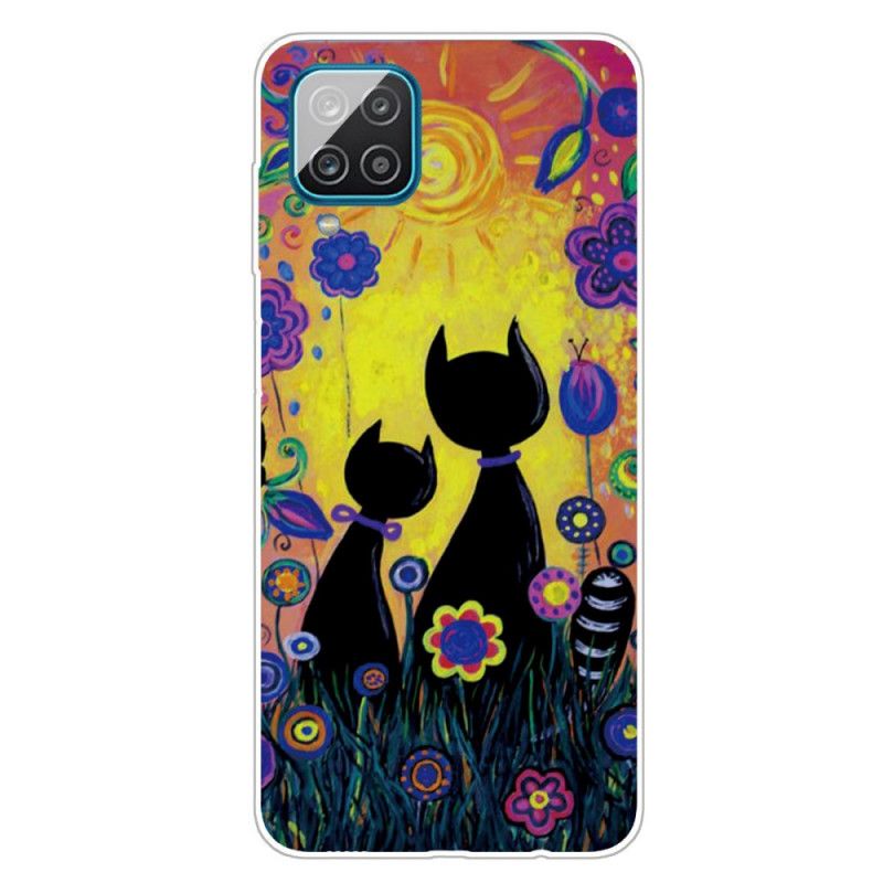 Coque Samsung Galaxy A12 Chat Cartoon