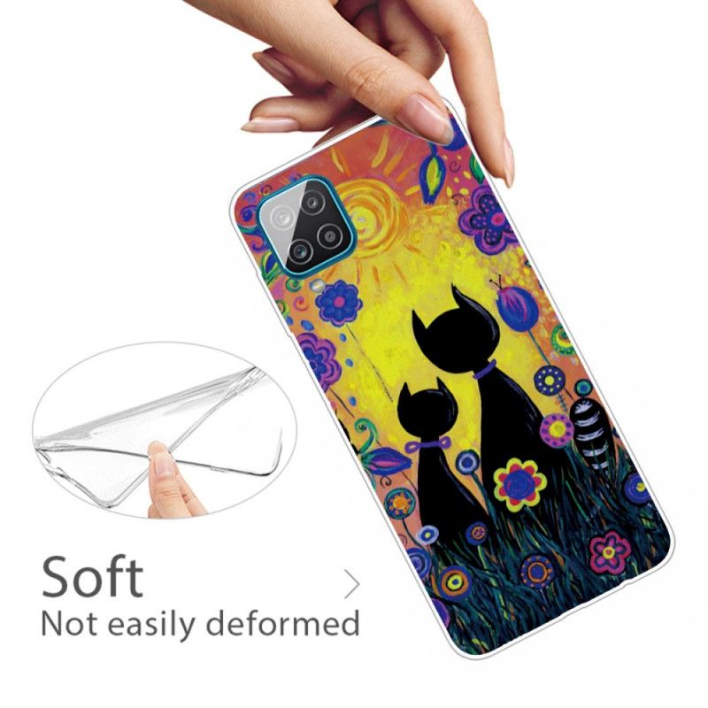 Coque Samsung Galaxy A12 Chat Cartoon