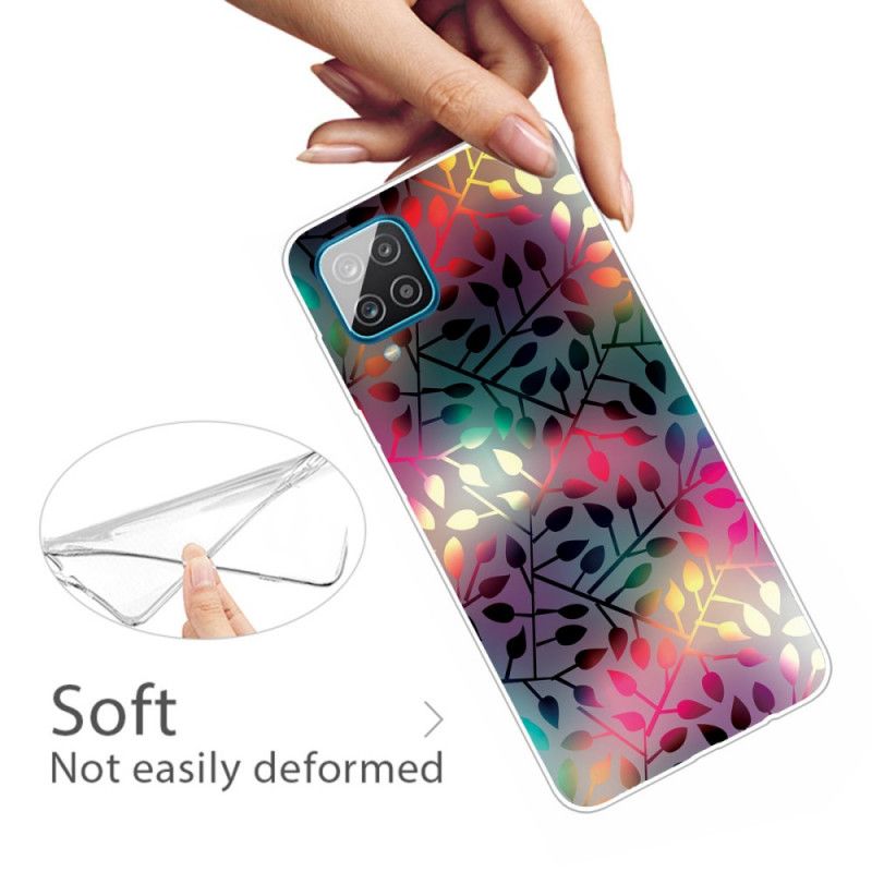 Coque Samsung Galaxy A12 Feuilles