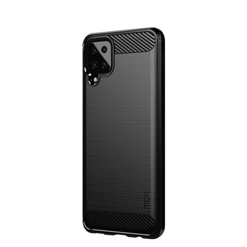 Coque Samsung Galaxy A12 Fibre Carbone Brossée Mofi