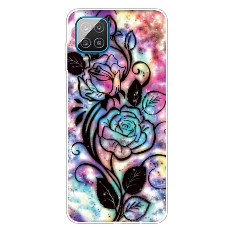 Coque Samsung Galaxy A12 Fleur Graphique