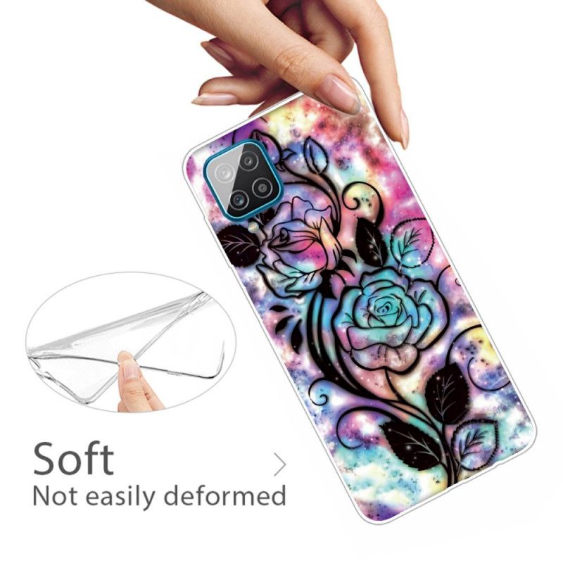 Coque Samsung Galaxy A12 Fleur Graphique