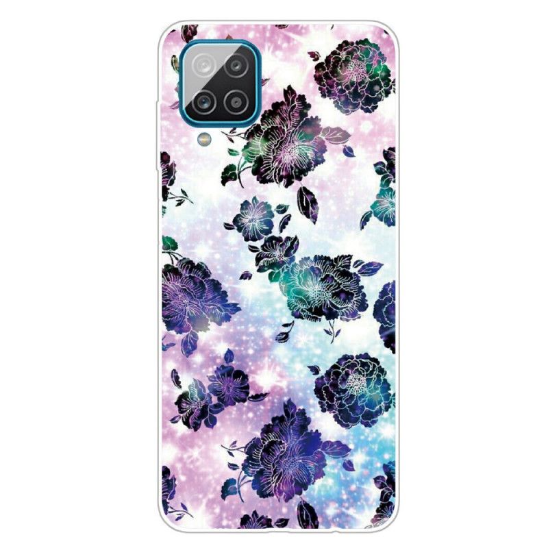 Coque Samsung Galaxy A12 Fleurs Vintage Colorées