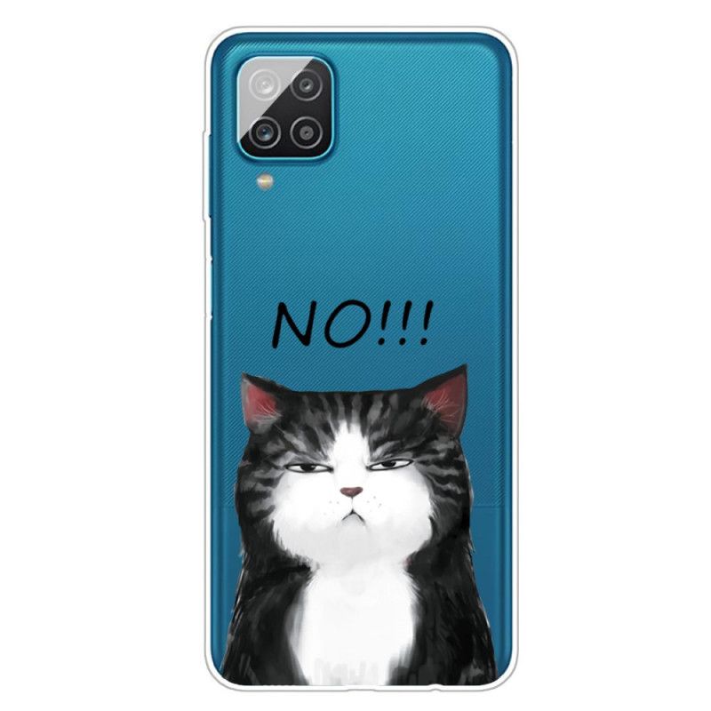 Coque Samsung Galaxy A12 Le Chat Qui Dit Non