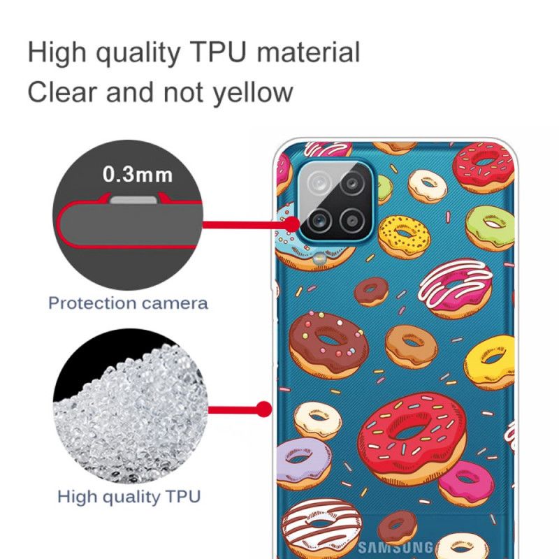 Coque Samsung Galaxy A12 Love Donuts