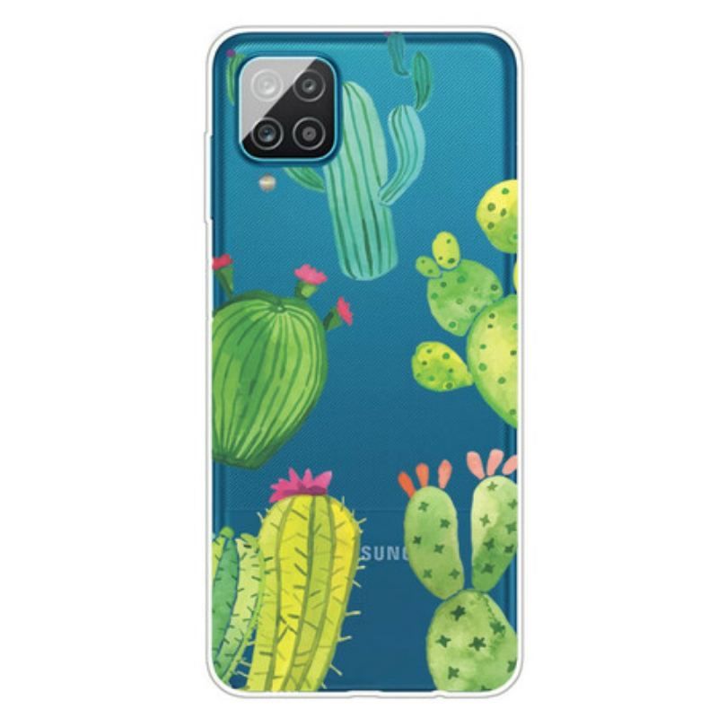 Coque Samsung Galaxy A12 / M12 Cactus Aquarelle