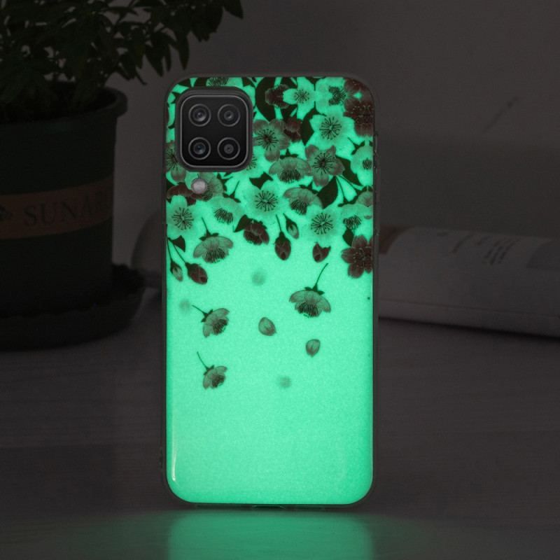 Coque Samsung Galaxy A12 / M12 Fleurs Fluorescentes