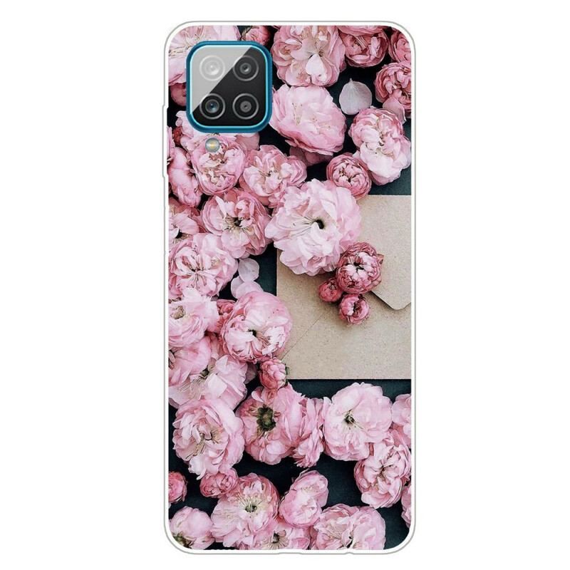 Coque Samsung Galaxy A12 / M12 Fleurs Intenses