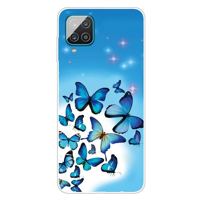 Coque Samsung Galaxy A12 / M12 Papillons Papillons