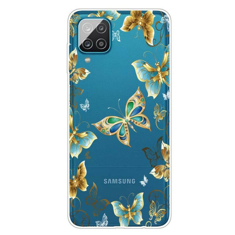 Coque Samsung Galaxy A12 / M12 Papillons Design