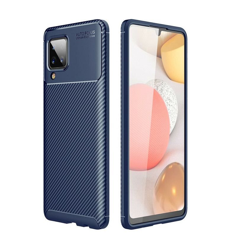 Coque Samsung Galaxy A12 / M12 Texture Fibre Carbone Flexible