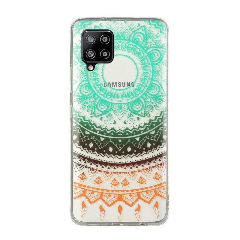 Coque Samsung Galaxy A12 / M12 Transparente Fleurs Mandala