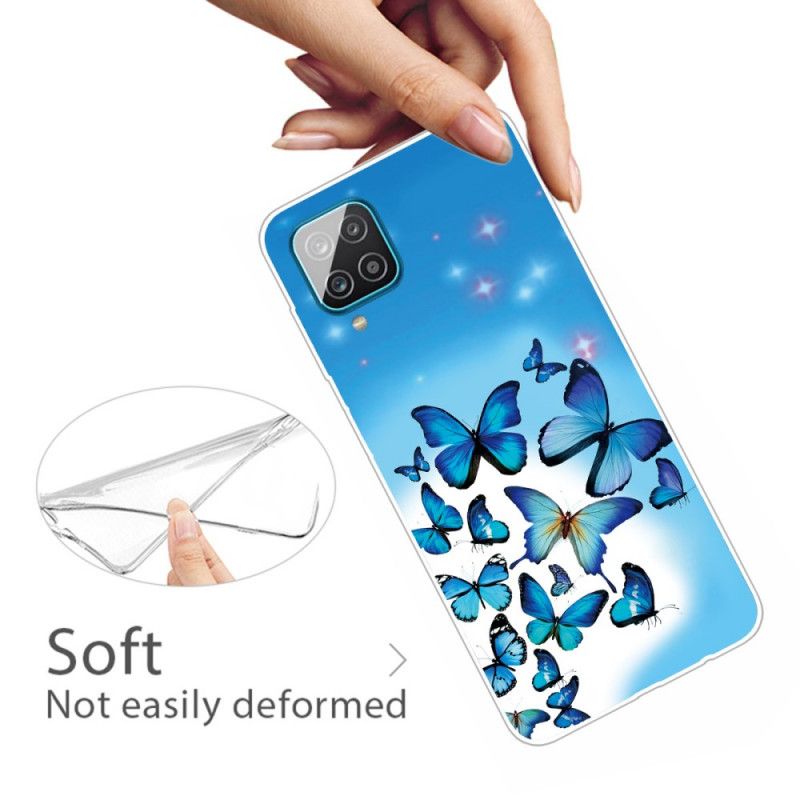 Coque Samsung Galaxy A12 Papillons Papillons