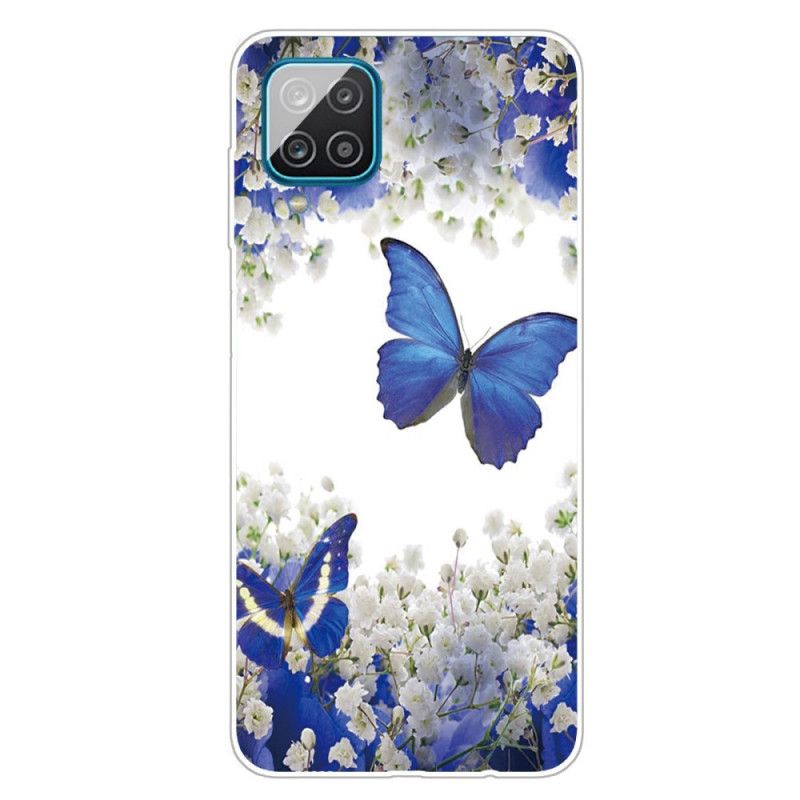 Coque Samsung Galaxy A12 Papillons Design