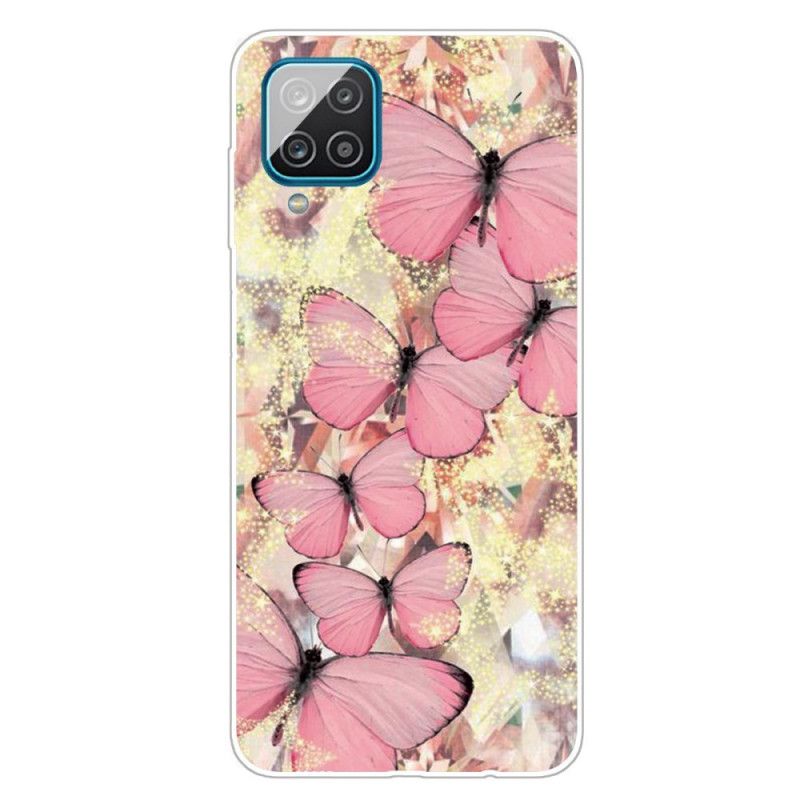 Coque Samsung Galaxy A12 Papillons Royaux