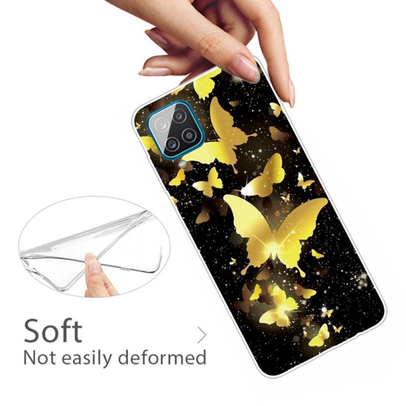 Coque Samsung Galaxy A12 Papillons Royaux