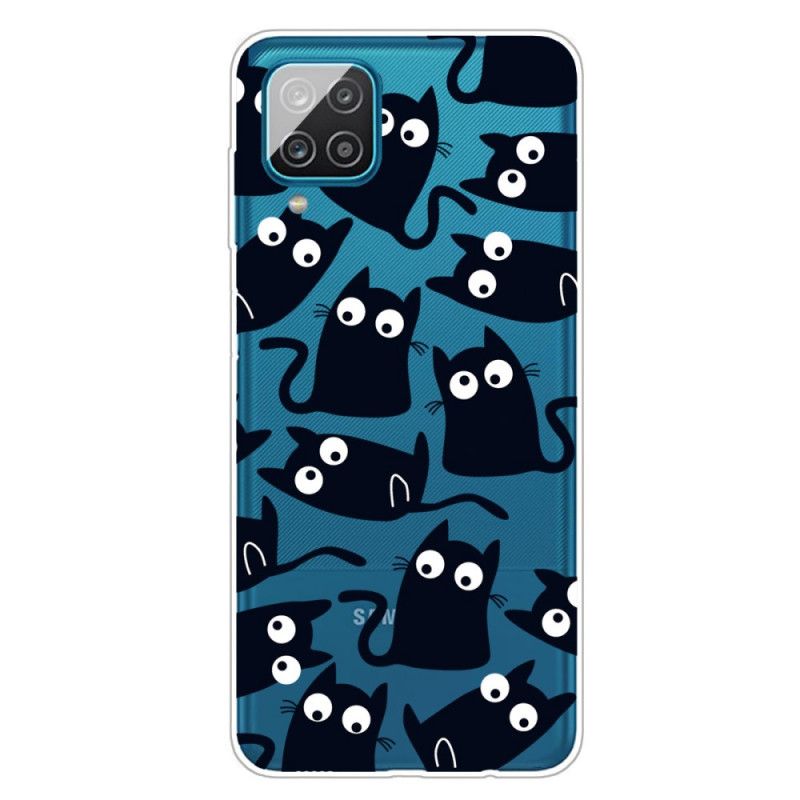 Coque Samsung Galaxy A12 Souris Noires