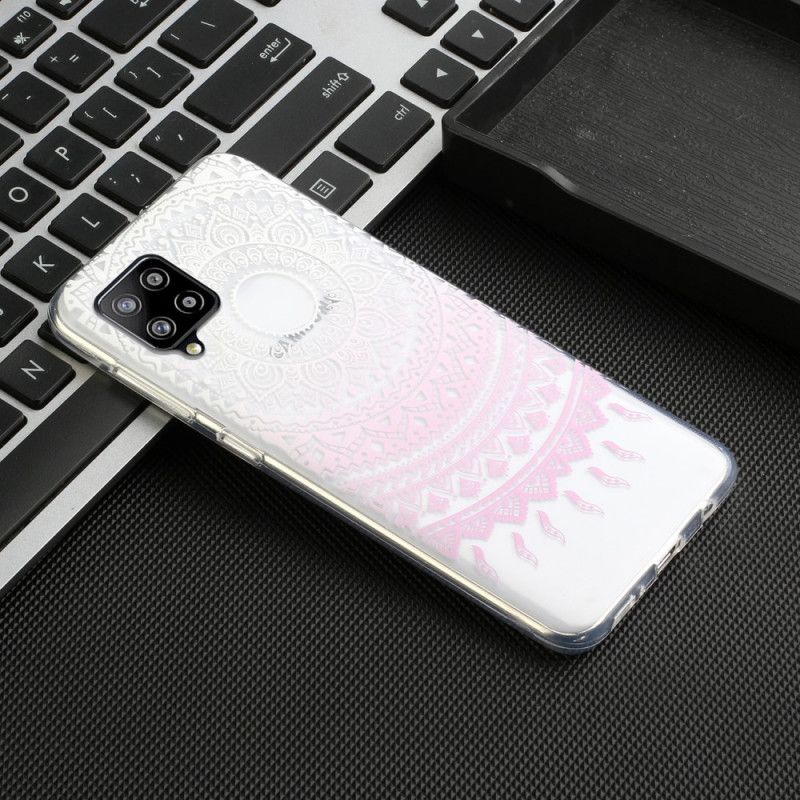 Coque Samsung Galaxy A12 Transparente Mandala Coloré