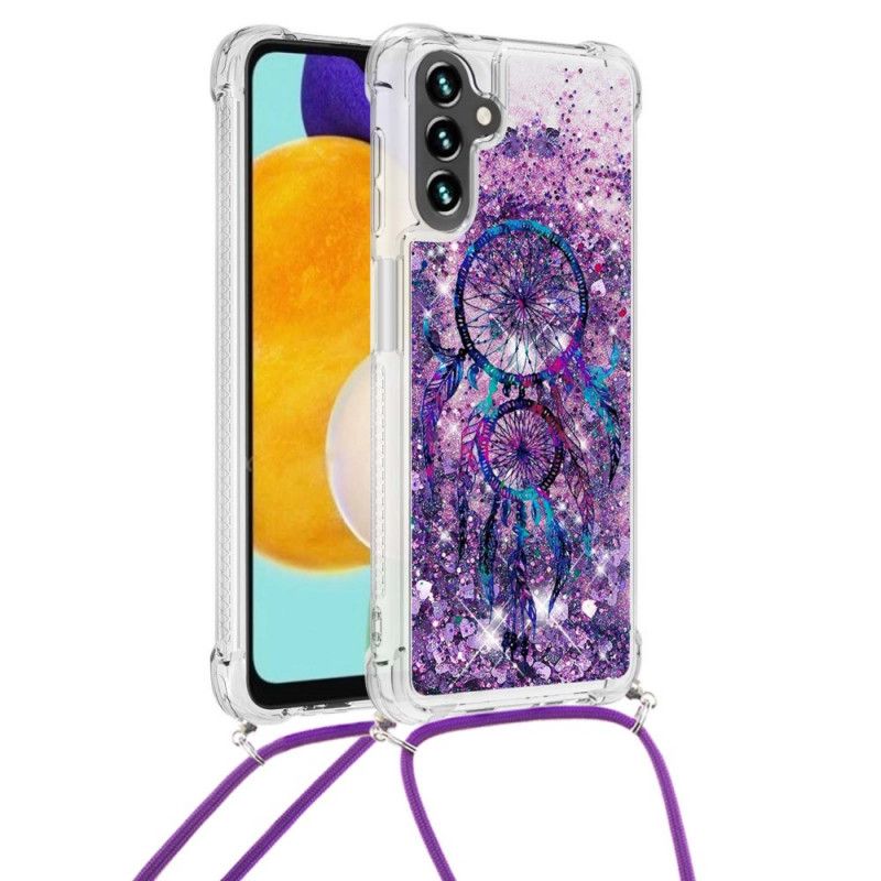 Coque Samsung Galaxy A13 5G À Cordon Paillettes Attrape Rêves