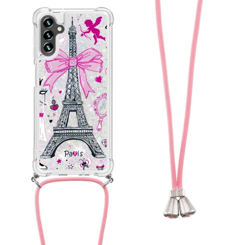 Coque Samsung Galaxy A13 5G À Cordon Tour Eiffel