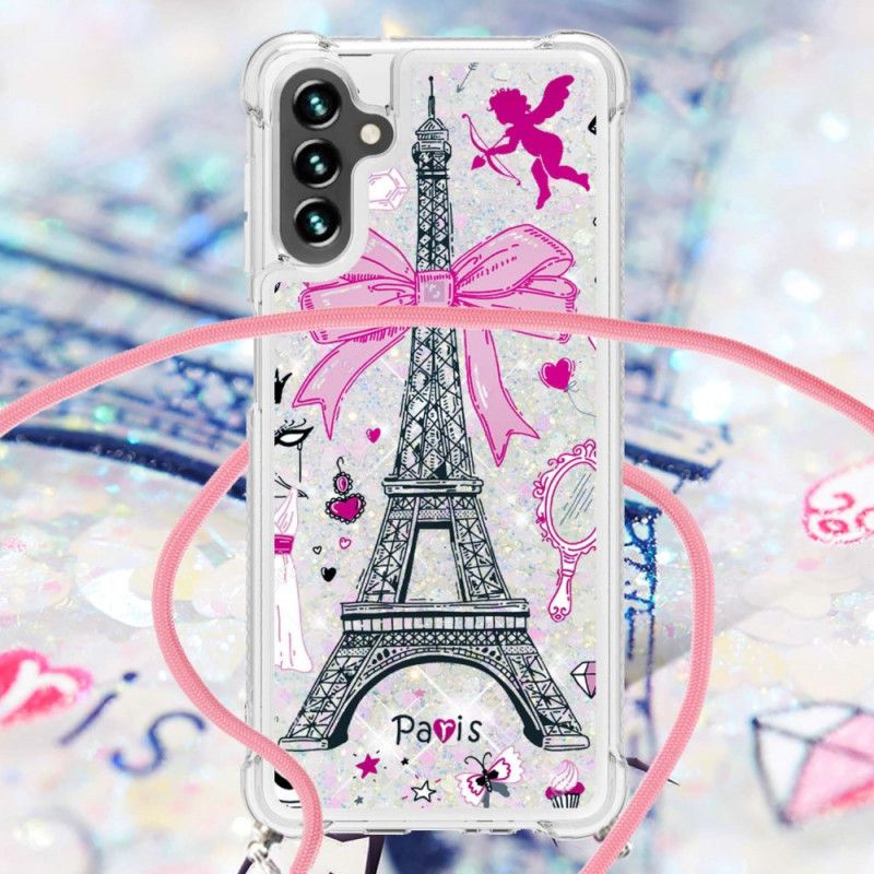 Coque Samsung Galaxy A13 5G À Cordon Tour Eiffel