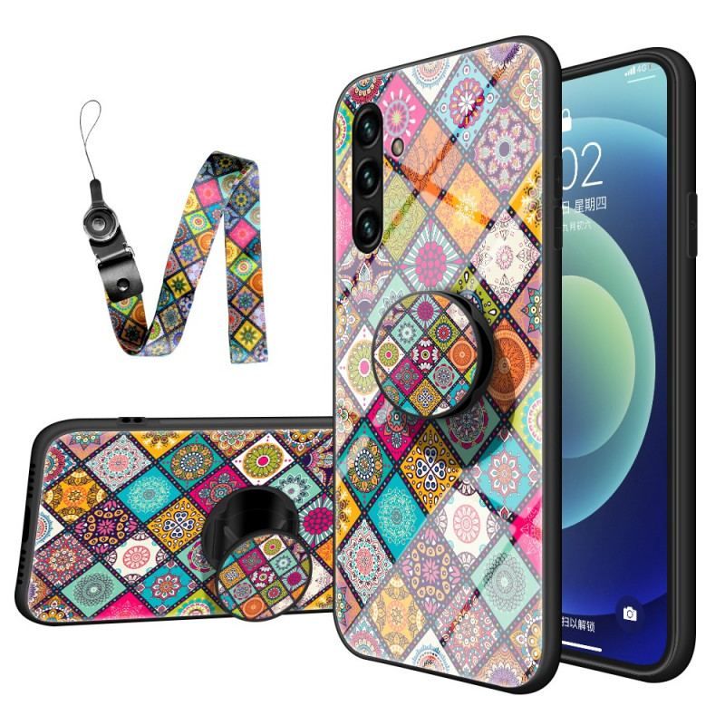 Coque Samsung Galaxy A13 5G / A04s Support Magnétique Patchwork