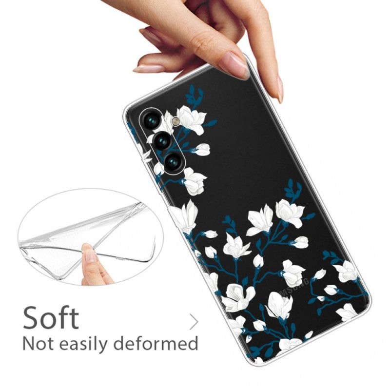 Coque Samsung Galaxy A13 5G Fleurs Blanches