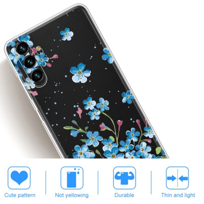 Coque Samsung Galaxy A13 5G Fleurs Bleues